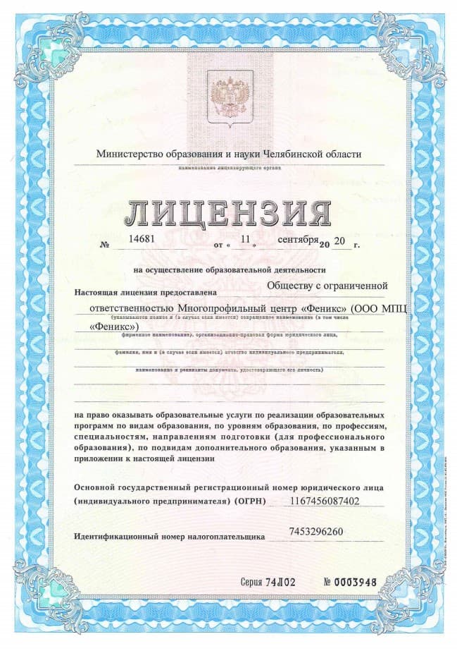 Лицензия